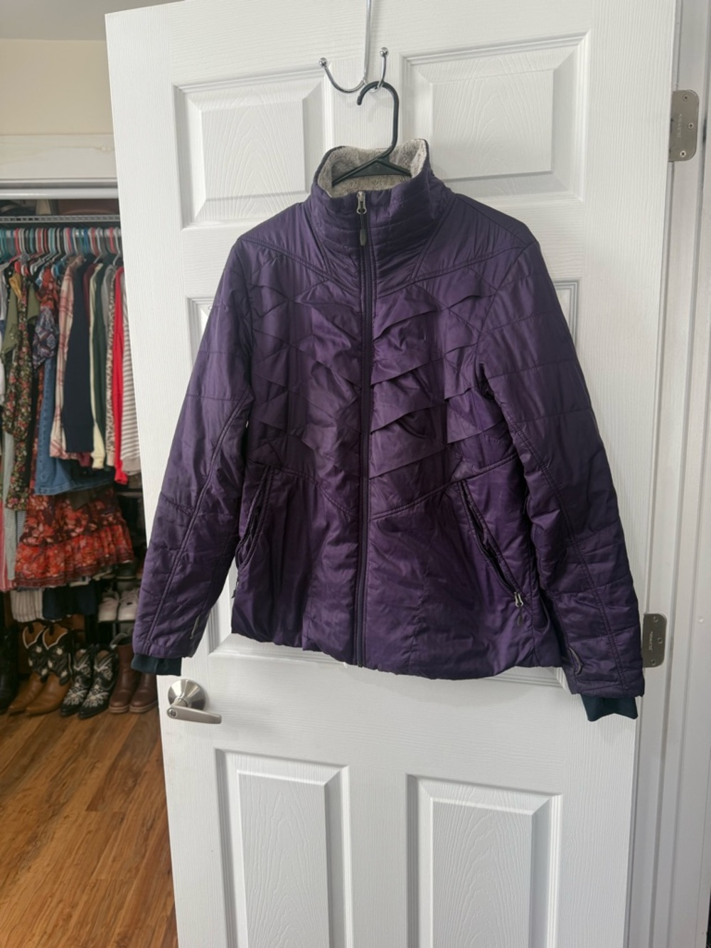 Columbia Purple Quilted Women's Puffer Jacket